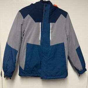 ZeroXPosur Winter 3-in-1 Hooded Coat Boys Blue / Gray / Orange Sz 14/16